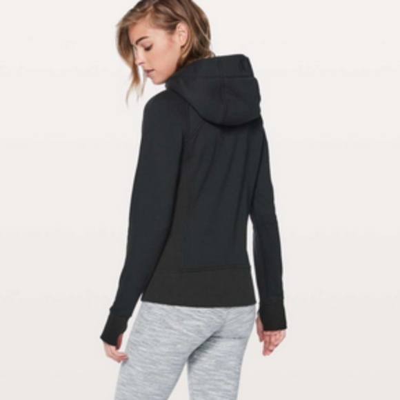 lululemon athletica Tops - Lululemon Black Light As Warmth Scuba Hoodie Jacket